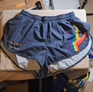 BOA Men's Gay Pride 1" Inseam Running Shorts Size Large